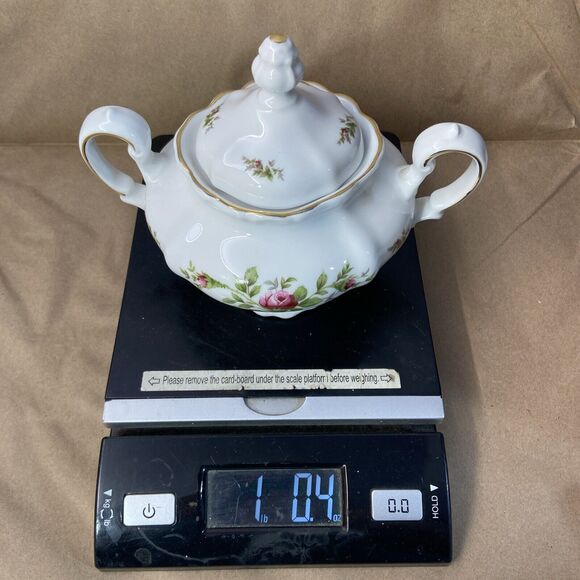 Johann Haviland Traditions Fine Porcelain China Sugar Bowl With Lid Moss Rose - Picture 7 of 7